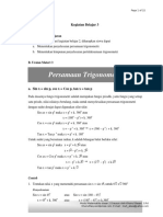 Persamaan Trigonometri 1