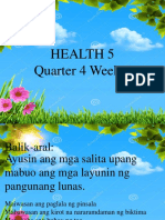 Health 5 Panuntunan NG Pangunang Lunas