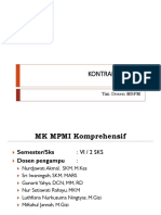 Kontrak Kuliah Dan Mekanisme MSPM Kompre