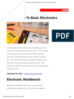 Introduction To Basic Electronics, Electronic Components and Projects