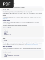 Description of All Keywords in C To Be Printed