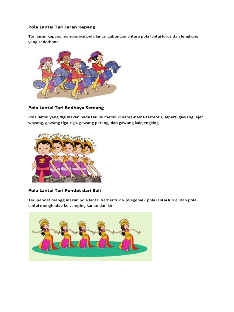 Pola Lantai Tari Daerah Pdf