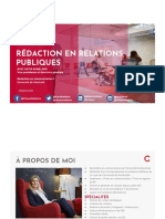 Redaction en Relations Publiques