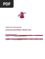 Hoist Equipment Inspection Procedure