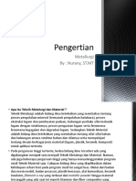 Pert-1 Metallurgi-Pengertian