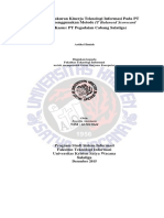 Analisis Pengukuran Kinerja Teknologi Informasi Pada PT Pegadaian Menggunakan Metode IT Balanced Scorecard PDF