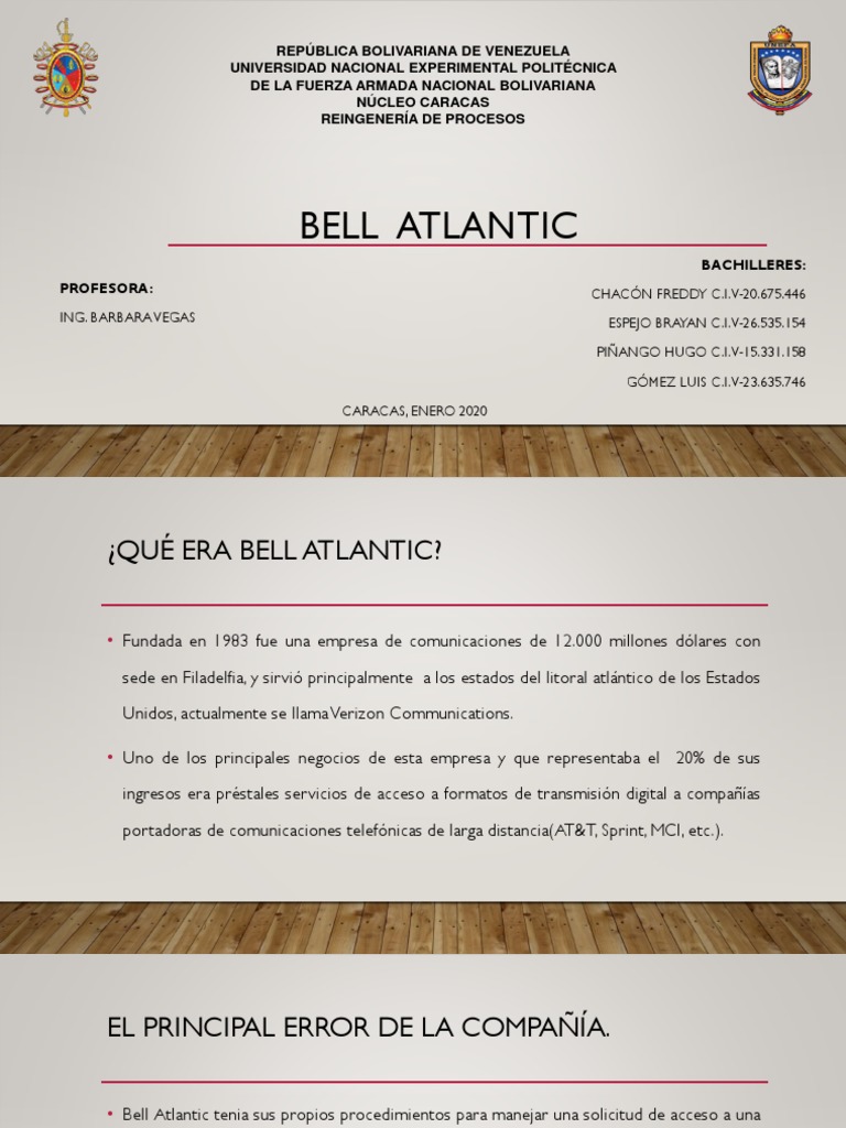 Reingeniería de Bell Atlantic: Un Caso de Éxito | PDF