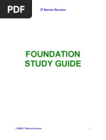 Foundation Study Guide: IT Service Success