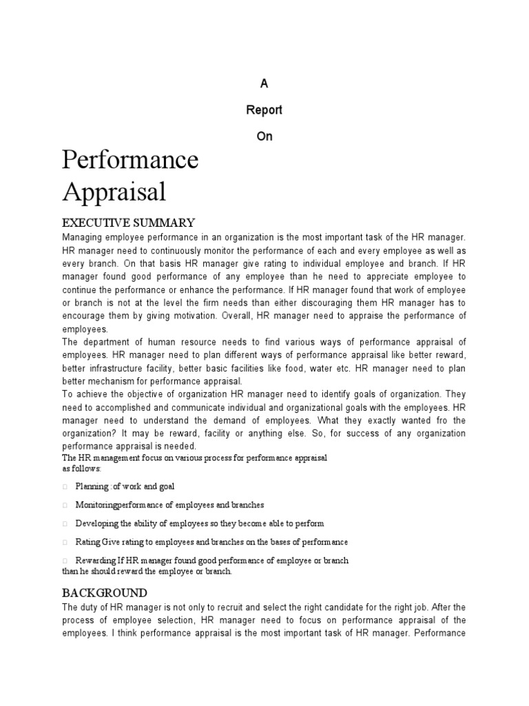 Performance Appraisal | PDF | Performance Appraisal | Goal