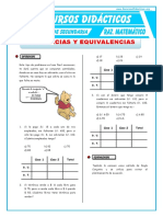 Diferencias y Equivalencias para Primero de Secundaria PDF