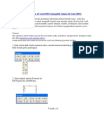 Cara Membuat Equation Di Word 2003