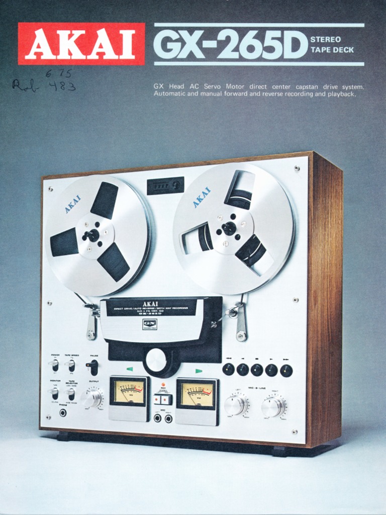 Akai GX-265D Tape Deck Features | PDF