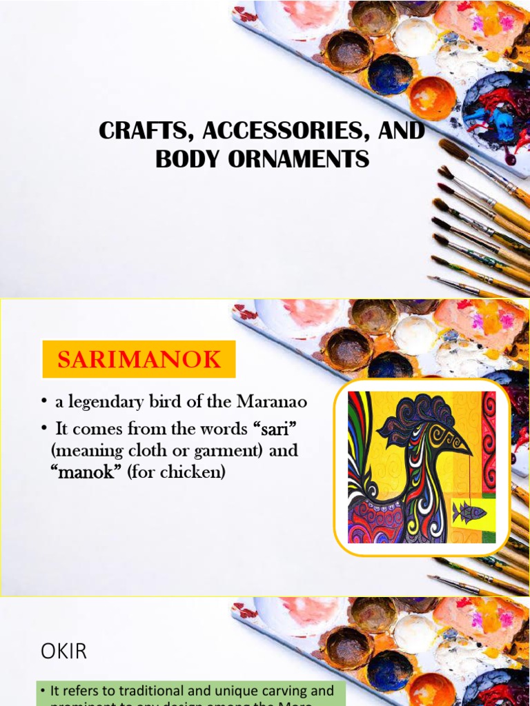 Crafts, Accessories and Body Ornaments PDF