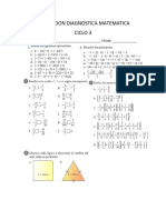 Evaluacion Diagnostica Matematica