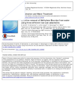 Effective Removal of Methylene Blue Dye From Water Using Three Different Low-Cost Adsorbents