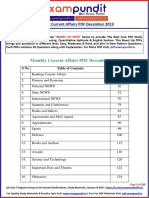 Monthly Current Affairs PDF December 2019 PDF