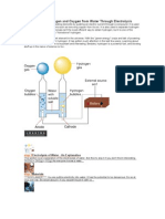 Intro Separate Hydrogen and Oxygen From Water Through Electrolysis