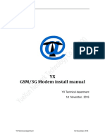 YX GSM or 3G Modem Install manual