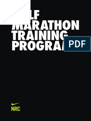 nike half marathon training plan km