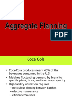 Coca Cola Aggregate Planning Strategies