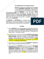 Contrato de Compraventa de Acciones