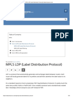 MPLS 2-1 LDP (Label Distribution Protocol)