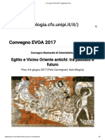 Convegno EVOA 2017 - Egittologia Pisa