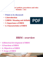 Introduction To HRM - PPT VIT