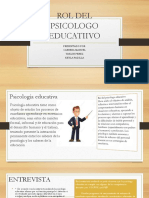 ROL DEL PSICOLOGO EDUCATIIVO