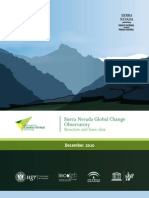 Sierra Nevada Global Change Observatory: Structure and Basic Data