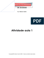 Atividade Aula 1 - Jornada Da Psicopedagoga de Sucesso