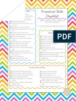 Preschool Skills Checklist-kab