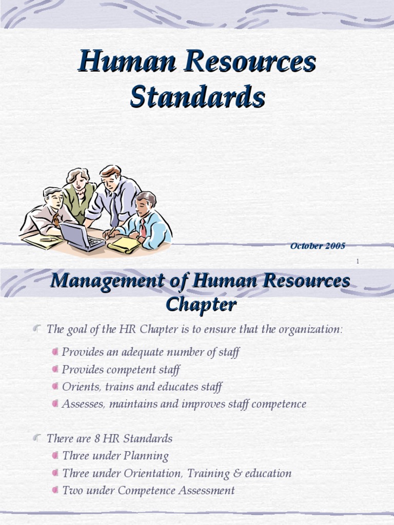 2005 HR Standards Overview and Guidelines | PDF | Competence (Human ...