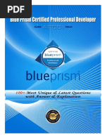 Blue Prism Certified Professional Developer (APD01)