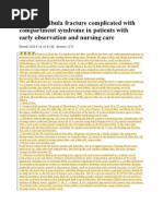 Download Tibia and Fibula Fracture Complicated With Compartment Syndrome in Patients With Early Observation and Nursing Care by Biggs Juntilla SN44839872 doc pdf