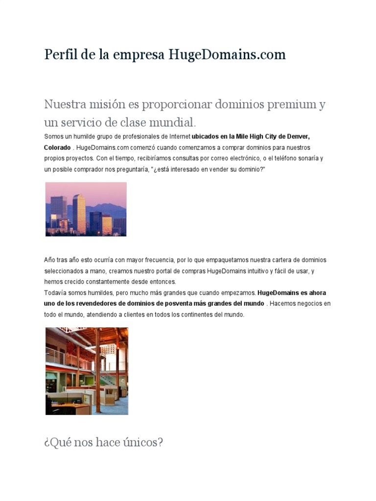 Perfil de La Empresa | PDF