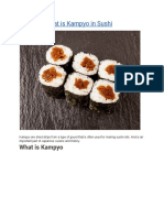 Kampyo - What Is Kampyo in Sushi