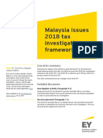 2018G - 03192-181Gbl - Malaysia Issues 2018 Tax Investigation Framework