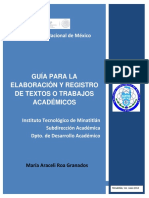 Libro. Guía para La Elaboración de Textos y Trabajos Académicos para TNM Con Nombre