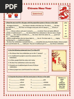 Chinese New Year Grammar Drills Reading Comprehension Exercises War - 104571