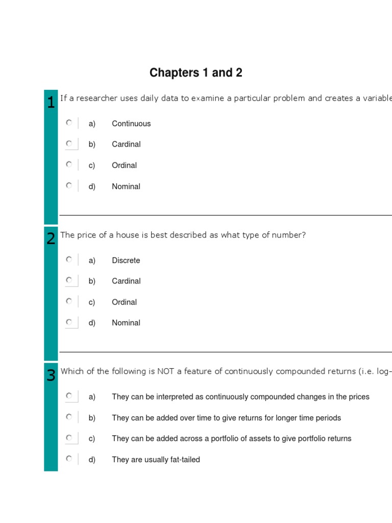 Econometrics MCQs and Answers Guide | PDF