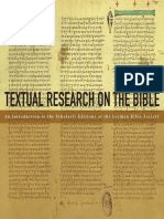 Textual Resarch On The Bible (Pruebas de Investigación Sobre La Biblia) PDF