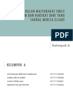 Durkheim Dan Eliade - Kelompok 6