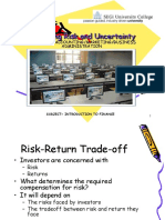 10 Risk and Uncertainty INTRODUCTION TO FINANCE FOR SEGi DIA, DIBA, DIM