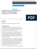 Mediciones Antropométricas. Estandarización de Las Técnicas de Medición, Actualizada Según Parámetros Internacionales - Antropometría G-SE