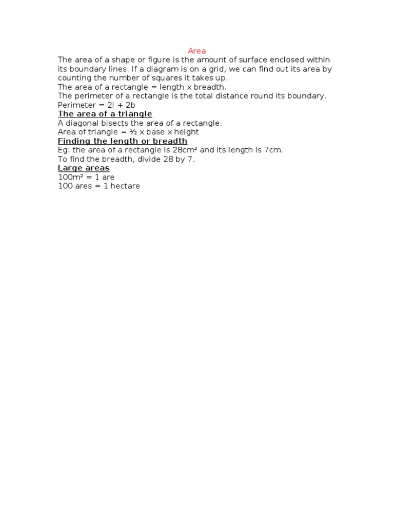 Area | PDF | Area | Euclidean Geometry
