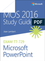 MOS 2016 Study Guide Microsoft PowerPoint PDF