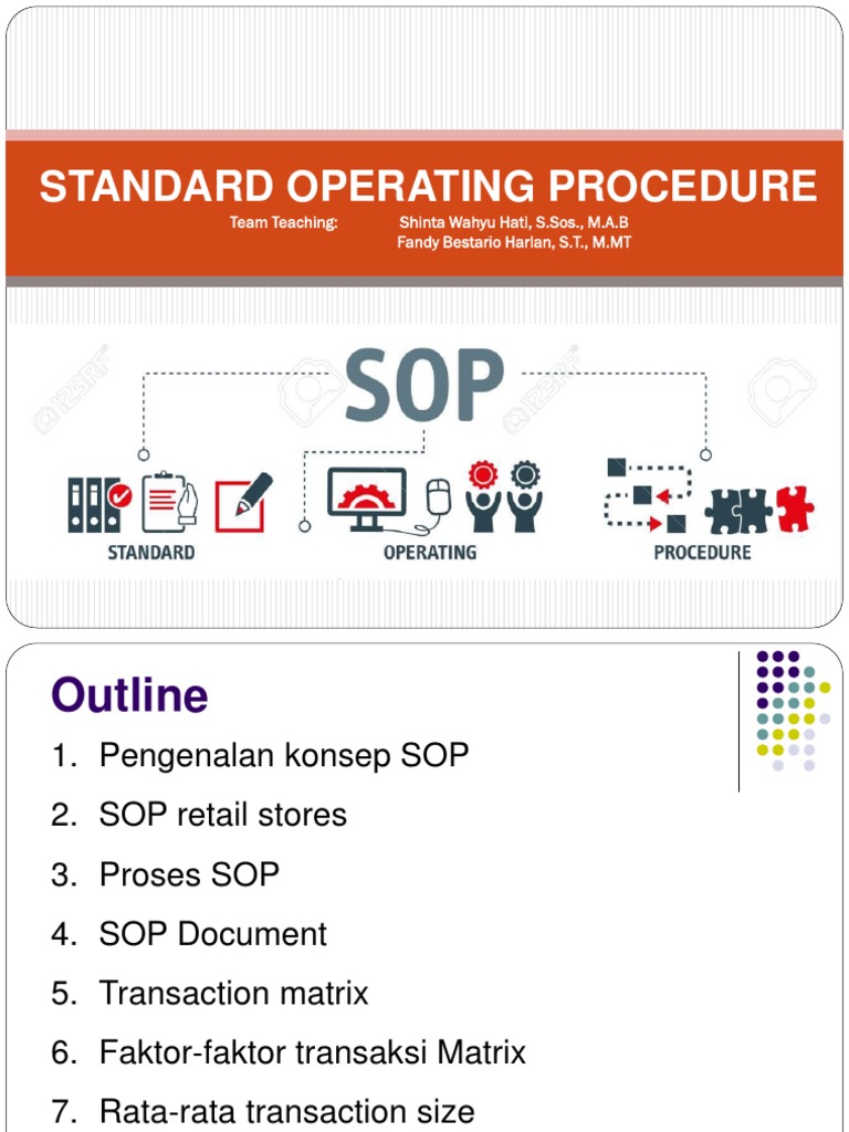 Week 8. SOP Dan Transaction Matrix | PDF