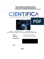 Trabajo de Investigacion N°1 Arquitectura de Computadoras PDF