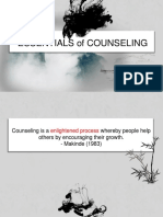 ESSENTIALS of COUNSELING